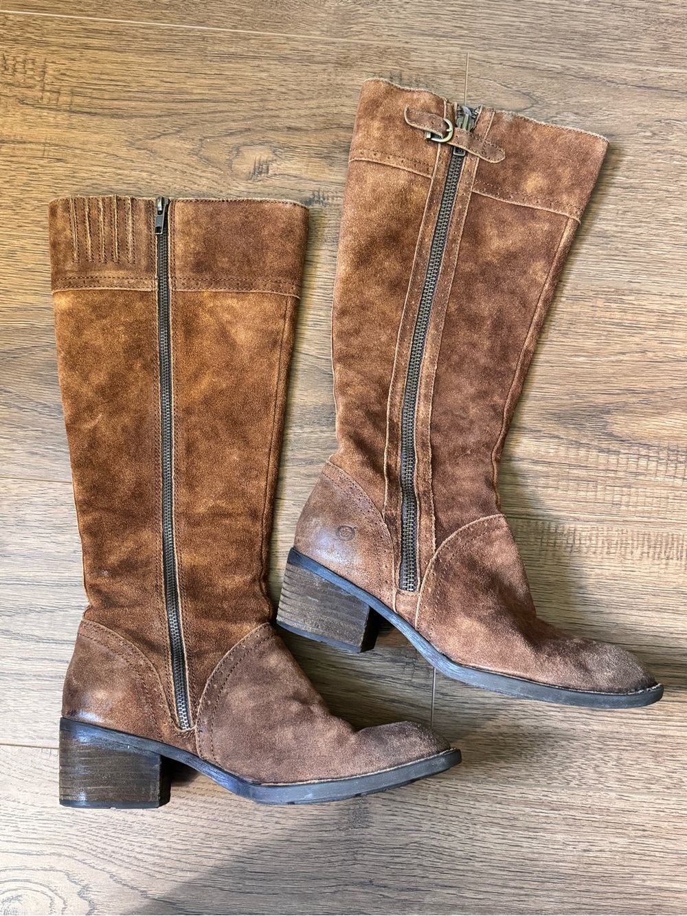 Børn Suede Zip Up Boots Size 9 - Picture 5 of 6
